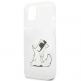 Karl Lagerfeld Choupette Fun Case - дизайнерски кейс с висока защита за iPhone 13 mini (прозрачен) 5