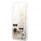 Karl Lagerfeld Liquid Glitter Karl & Choupette Case - дизайнерски кейс с висока защита за iPhone 13 (прозрачен) 5