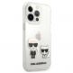 Karl Lagerfeld Karl & Choupette Case - дизайнерски кейс с висока защита за iPhone 13 Pro (прозрачен) 3