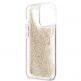Guess Liquid Big Liquid Glitter Case - дизайнерски кейс с висока защита за iPhone 13 Pro Max (златист) 6