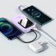 Baseus Qpow Digital Display Power bank with USB-C cable 22.5W (PPQD-I05) - външна батерия 20000 mAh с вграден USB-C кабел и USB-C, USB-A и Lightning изходи (лилав) 8