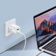 Dux Ducis Super Si Dual USB & USB-C PD Wall Charger 30W- захранване за ел. мрежа с USB и USB-C изходи и технология за бързо зареждане (бял) 6