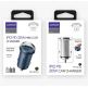Joyroom Dual USB & USB-C QC 3.0 Smart Car Charger 20W - зарядно за кола с USB и USB-C изходи и технология за бързо зареждане (сив) 4
