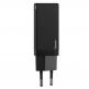 Baseus GaN Quick Charger C+C 45W (CCGAN-M01) - захранване за ел. мрежа с два USB-C изхода с технология за бързо зареждане и USB-C към USB-C кабел (черен) 1