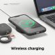 Elago Pebble Case - удароустойчив силиконов (TPU) калъф за iPhone 13 (тъмносив) 5
