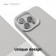 Elago Glide Case - удароустойчив силиконов (TPU) калъф за iPhone 13 Pro (сив-бял) 2