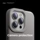 Elago Glide Case - удароустойчив силиконов (TPU) калъф за iPhone 13 Pro (сив-бял) 3