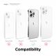 Elago Glide Case - удароустойчив силиконов (TPU) калъф за iPhone 13 Pro (сив-бял) 6