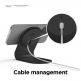 Elago MS3 Aluminum Charging Stand for MagSafe - алуминиева поставка за безжично зареждане на iPhone чрез поставяне на Apple MagSafe Charger (черен) 4