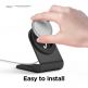 Elago MS3 Aluminum Charging Stand for MagSafe - алуминиева поставка за безжично зареждане на iPhone чрез поставяне на Apple MagSafe Charger (черен) 6