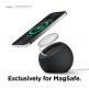 Elago MS2 Charging Stand for MagSafe - силиконова поставка за безжично зареждане на iPhone чрез поставяне на Apple MagSafe Charger (черен) 2