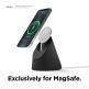 Elago MS1 Charging Stand for MagSafe - силиконова поставка за безжично зареждане на iPhone чрез поставяне на Apple MagSafe Charger (черен) 2
