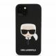 Karl Lagerfeld Karl Head Silicone Case - дизайнерски силиконов кейс за iPhone 13 (черен) 1