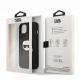Karl Lagerfeld Karl Head Leather Case - дизайнерски кожен кейс за iPhone 13 (черен)  5
