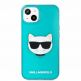 Karl Lagerfeld Choupette Head Silicone Case - дизайнерски силиконов кейс за iPhone 13 (син) 1