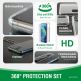4smarts 360° Starter Set X-Pro Glass - тънък силиконов кейс и стъклено защитно покритие за дисплея на Samsung Galaxy A32 5G (прозрачен) 1