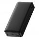 Baseus Bipow Digital Display Power Bank 15W 20000mAh (PPDML-J01) - външна батерия с два USB-A и един USB-C изходи и технология за бързо зареждане (черен) 1