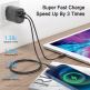 Joyroom Dual Port Fast Charger 20W with Quick Charge and PD - захранване за ел. мрежа с USB-A и USB-C изходи и технологии за бързо зареждане (черен) 3