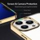 ESR Project Zero Case - силиконов (TPU) калъф за iPhone 13 Pro (златист-прозрачен) 5