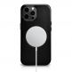 iCarer Leather Oil Wax MagSafe Case - кожен (естествена кожа) кейс с MagSafe за iPhone 13 Pro (черен) 3