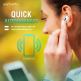 4smarts TWS Headset SkyPods Pro - безжични Bluetooth слушалки с микрофон за мобилни устройства (бял) 4