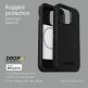 Otterbox Defender XT Case - хибриден удароустойчив кейс с вграден магнитен конектор (MagSafe) за iPhone 13 Pro (черен) 3