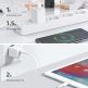 Joyroom Mini Intelligent USB-C PD Wall Charger 30W - захранване за ел. мрежа с USB-C изход с технология за бързо зареждане (бял) 5