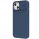 Nillkin CamShield Silky Silicone Case - силиконов (TPU) калъф за iPhone 13 (син) 2