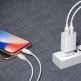 Kingkong Dual USB Wall Charger 2.1A - захранване за ел. мрежа 2.4A с два USB изхода (бял) 2