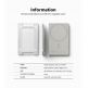 Ringke MagSafe Wallet Case - поликарбонатов портфейл (джоб) за прикрепяне към iPhone с MagSafe (сив) 10