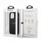 Guess Saffiano PU Leather Hard Case - дизайнерски кожен кейс за iPhone 13 Pro (черен) 5