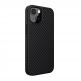 Nillkin Synthetic Fiber Carbon Case - силиконов (TPU) калъф за iPhone 13 mini (черен) 3