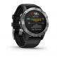 Garmin Fenix 6 - мултиспорт GPS часовник (сребрист с черна каишка)  2