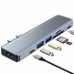 Tech-Protect USB-C Hub 7in1 v5 - USB-C хъб за свързване на допълнителна периферия за компютри и лаптопи с USB-C порт (тъмносив) 2