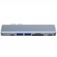 Tech-Protect USB-C Hub 7in1 v5 - USB-C хъб за свързване на допълнителна периферия за компютри и лаптопи с USB-C порт (тъмносив) 4