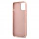 Guess Saffiano PU Leather Hard Case - дизайнерски кожен кейс за iPhone 13 mini (розов) 4