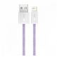 Baseus Dynamic Fast Charging Lightning to USB Cable 2.4A (CALD000405) - USB към Lightning кабел за Apple устройства с Lightning порт (100 см) (лилав) 3