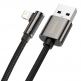 Baseus Legend Elbow Lightning to USB Cable 2.4A (CALCS-01) - USB към Lightning кабел за Apple устройства с Lightning порт (100 см) (черен) 16