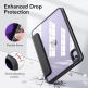 ESR Rebound Hybrid Protection Case - полиуретанов калъф с поставка за iPad mini 6 (2021) (черен-прозрачен) 4