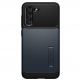Spigen Slim Armor Case - хибриден кейс с висока степен на защита за Samsung Galaxy S21 FE (тъмносив) 1
