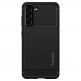 Spigen Rugged Armor Case - тънък качествен силиконов (TPU) калъф за Samsung Galaxy S21 FE (черен) 1