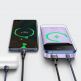 Baseus Magnetic Wireless Quick Charging Power Bank 10000 mAh (PPCX010005) - преносима външна батерия с USB-C порт, USB-A изход и безжично зареждане с MagSafe (лилав) 10