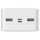 Baseus Bipow Digital Display Power Bank 15W 30000mAh (PPDML-K02) - външна батерия с два USB-A и един USB-C изходи и технология за бързо зареждане (бял) 13