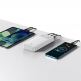 Baseus Bipow Digital Display Power Bank 15W 20000mAh (PPDML-J02) - външна батерия с два USB-A и един USB-C изходи и технология за бързо зареждане (бял) 10