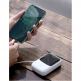 Baseus Qpow Digital Display Power bank with Lightning cable 15W 10000mAh (PPQD-B02) - външна батерия 10000 mAh с вграден Lightning кабел и USB-C, USB-A и Lightning портове (бял) 9