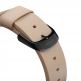 Nomad Strap Modern Slim Leather - кожена (естествена кожа) каишка за Apple Watch 38мм, 40мм, 41мм (бежов-черен) 4