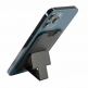 4smarts UltiMag ErgoFold Magnetic Kickstand Wallet - кожен портфейл (джоб) с градена поставка за прикрепяне към iPhone с MagSafe (черен) 4