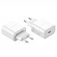 Dux Ducis Wall Charger USB-C 20W PD - захранване за ел. мрежа 20W с USB-C изход и технология за бързо зареждане (бял) 1