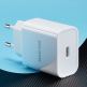 Dux Ducis Wall Charger USB-C 20W PD - захранване за ел. мрежа 20W с USB-C изход и технология за бързо зареждане (бял) 14
