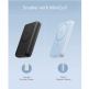 Anker 622 Magnetic Battery MagGo, 5000 mAh - сгъваема външна батерия с USB-C порт и безжично зареждане с MagSafe (светлосин)   5